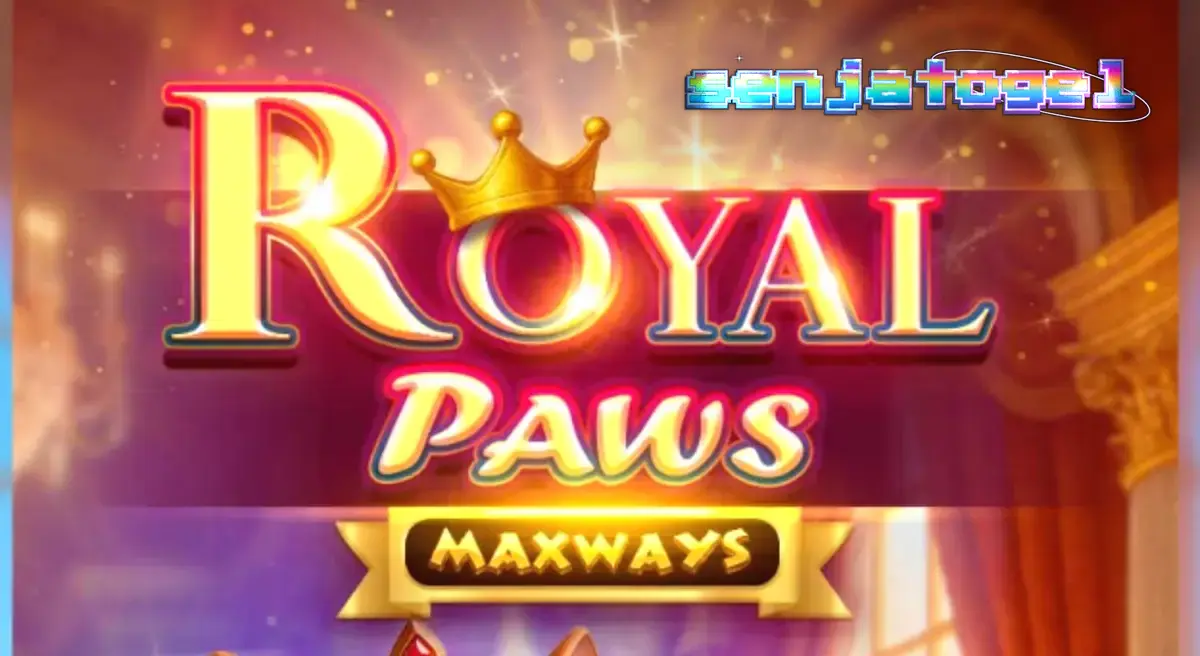 Tampilan visual slot Royal Paws Maxways dengan tema taman istana mewah